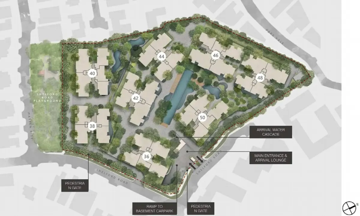 Site plan of Watten House (1 of 6)
