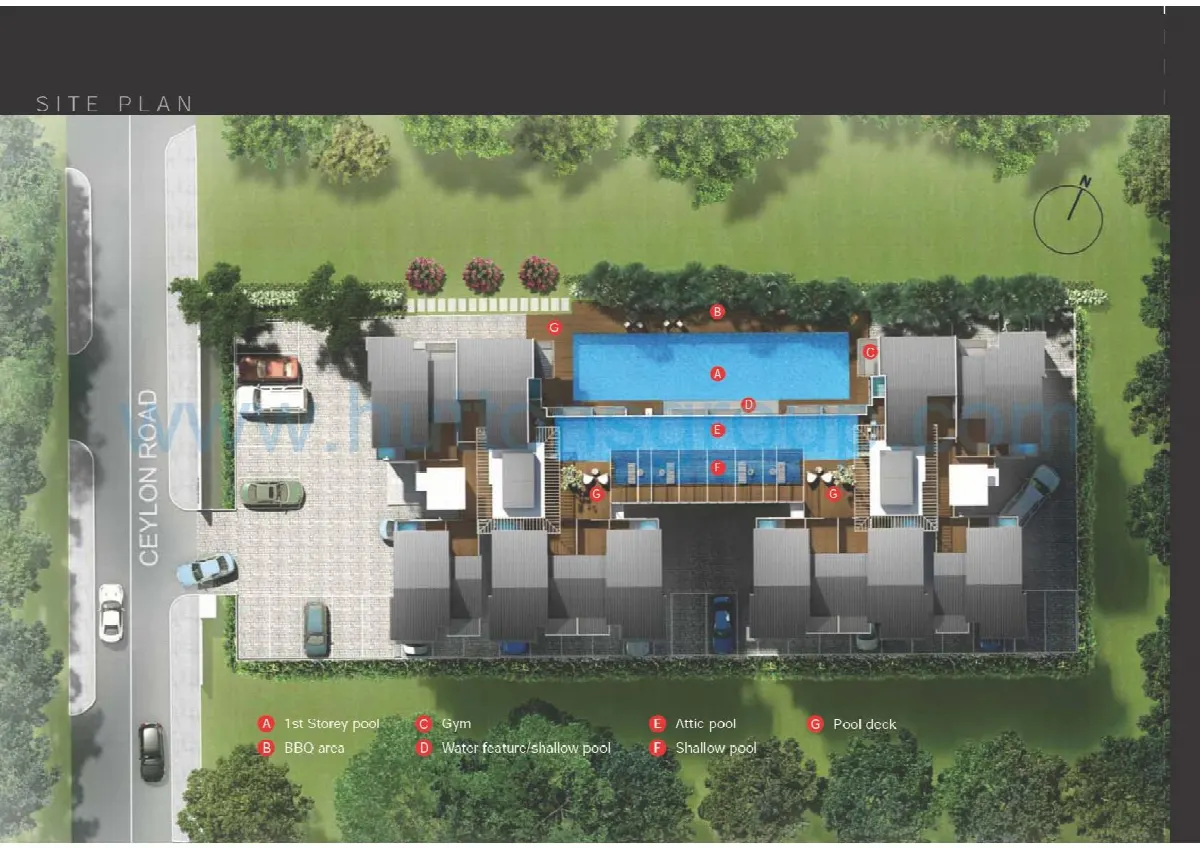 Site plan of Leville Isuites