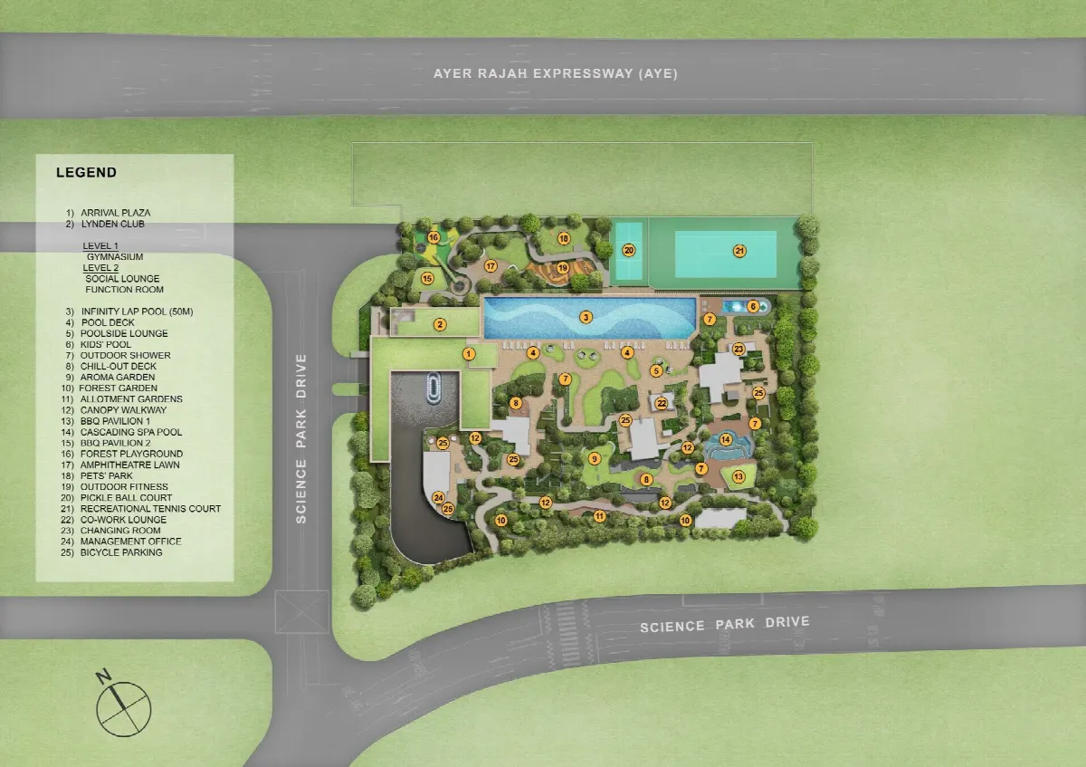 Site plan of Lyndenwoods (2 of 2)