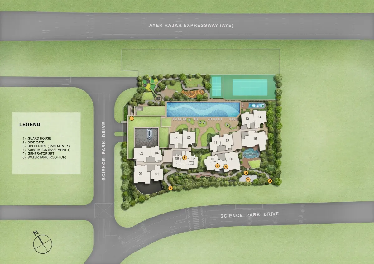 Site plan of Lyndenwoods (1 of 2)