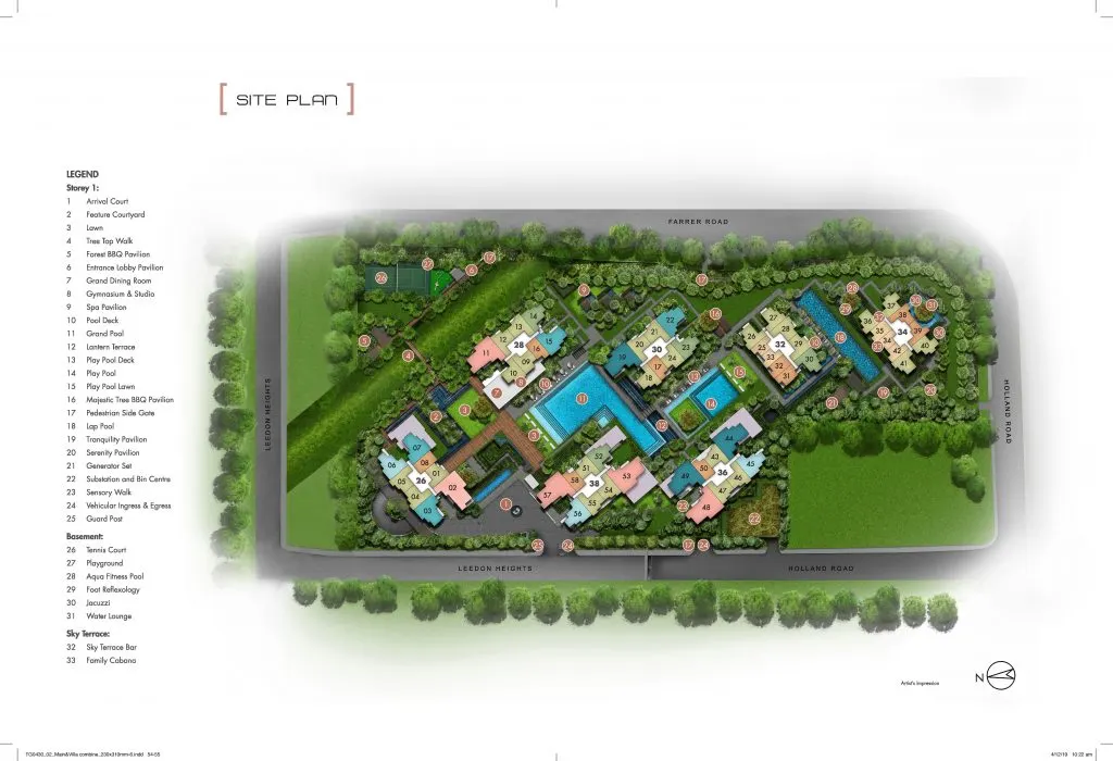 Site plan of Leedon Green