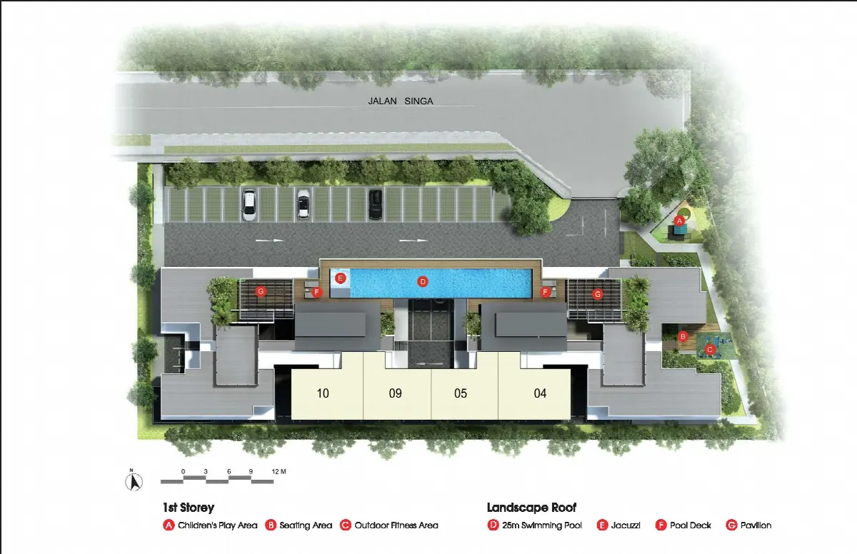 Site plan of Singa Hills