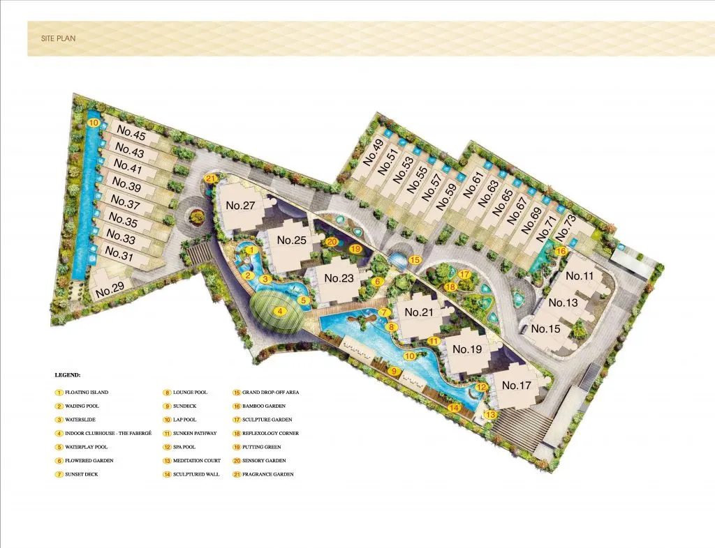Site plan of Thomson Grand