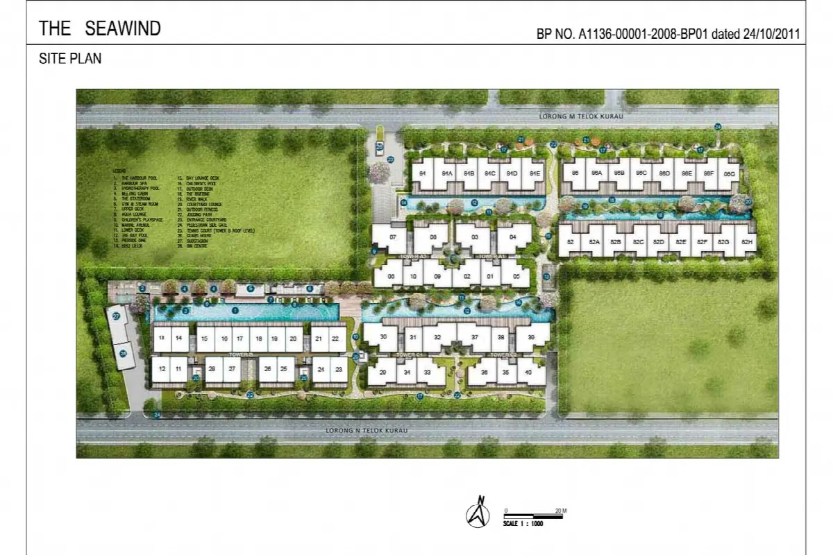Site plan of The Seawind