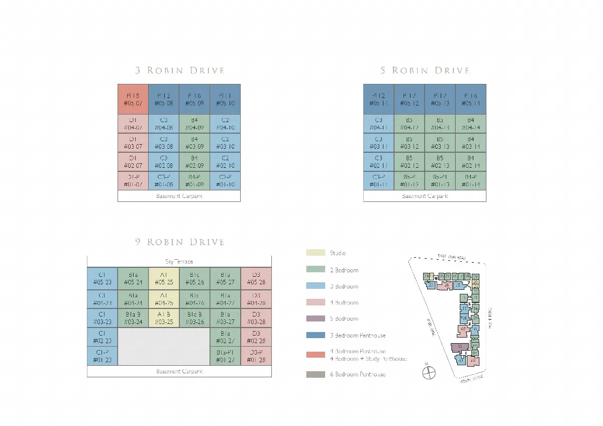 Site plan of Robin Residences (2 of 2)