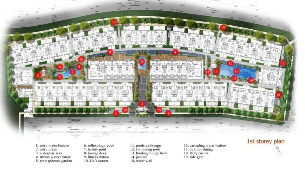 Site plan of Watercove