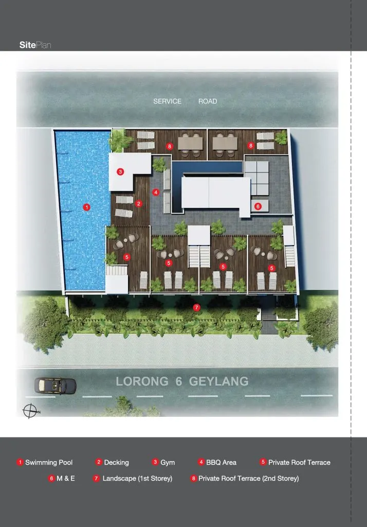 Site plan of Royce Residences