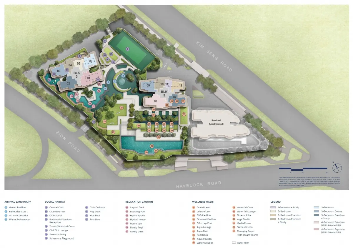 Site plan of Zyon Grand