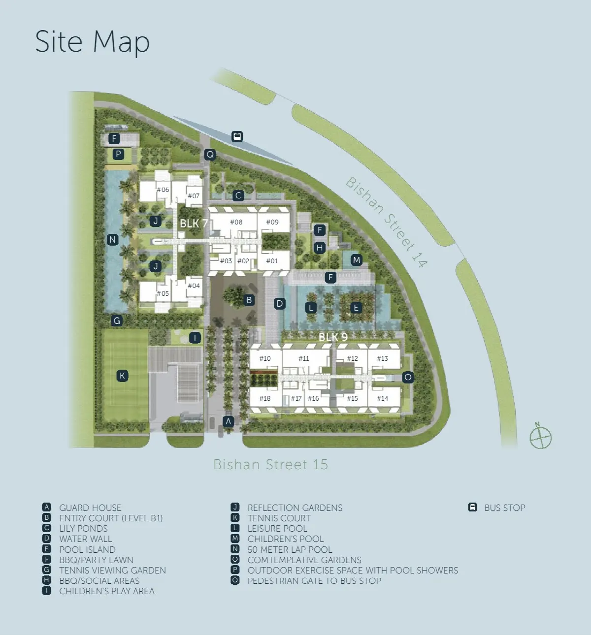 Site plan of Sky Habitat