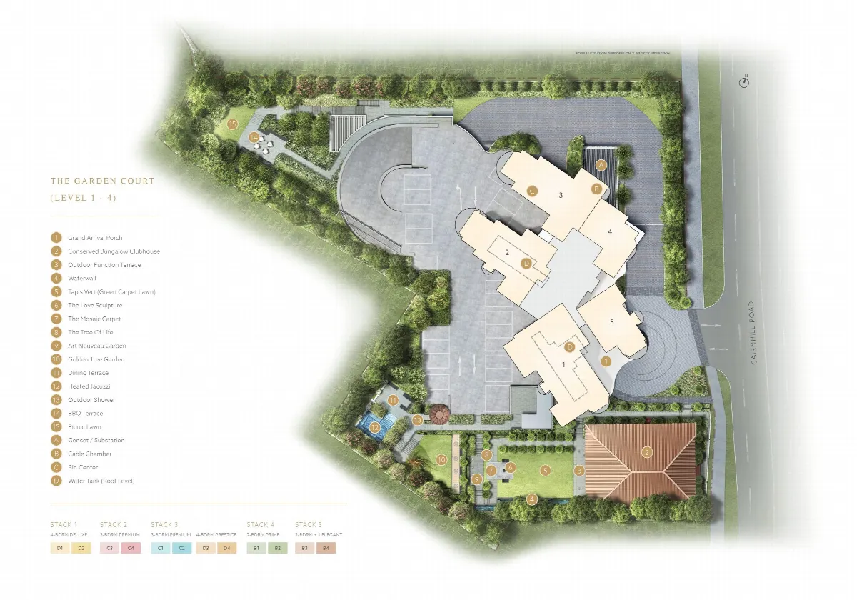 Site plan of Klimt Cairnhill