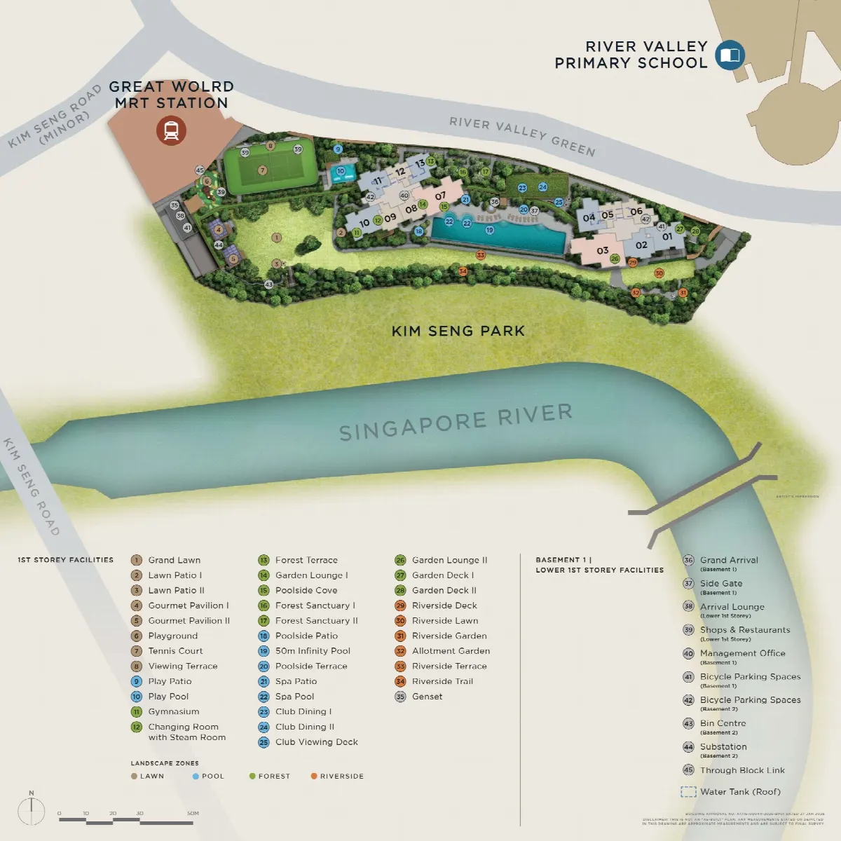 Site plan of River Modern