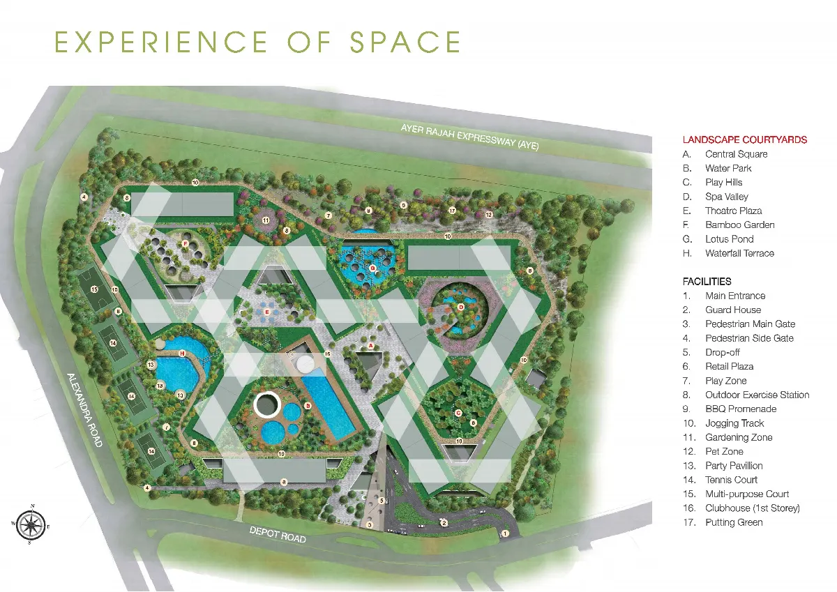 Site plan of The Interlace