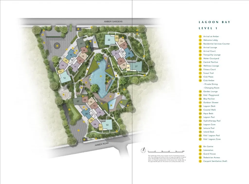 Site plan of Amber Park