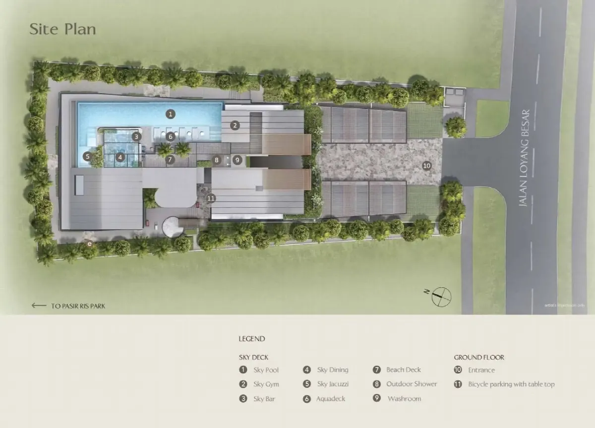 Site plan of The Shorefront