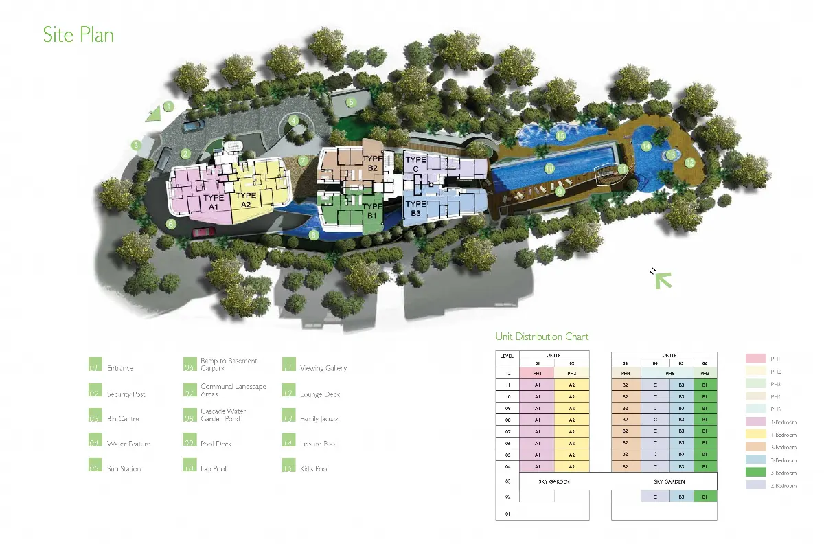Site plan of Lush On Holland Hill