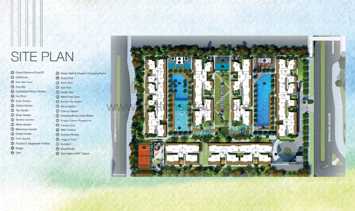 Site plan of La Fiesta