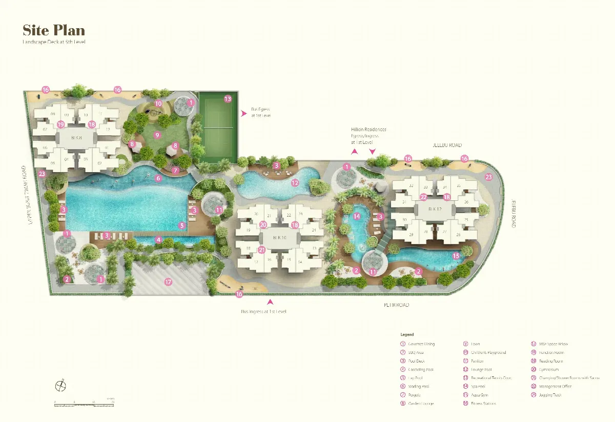 Site plan of Hillion Residences (3 of 3)
