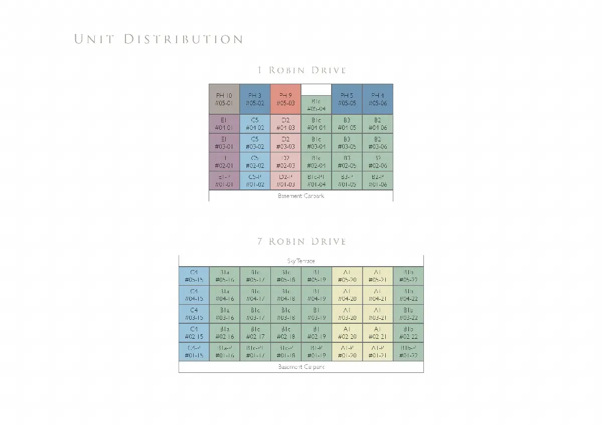 Site plan of Robin Residences (1 of 2)