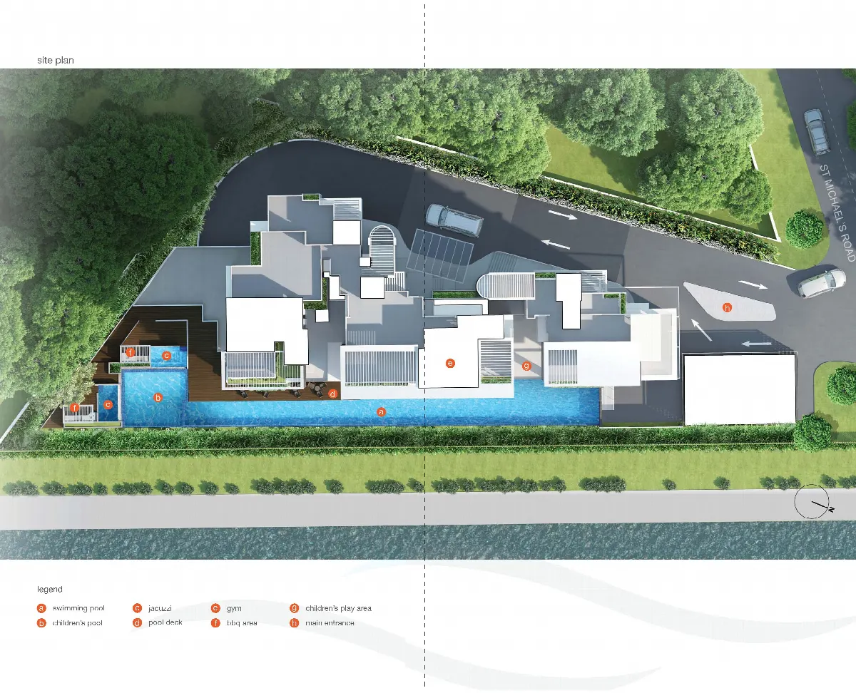 Site plan of Riverside Melodies