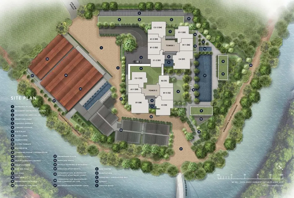 Site plan of Riviere (2 of 2)