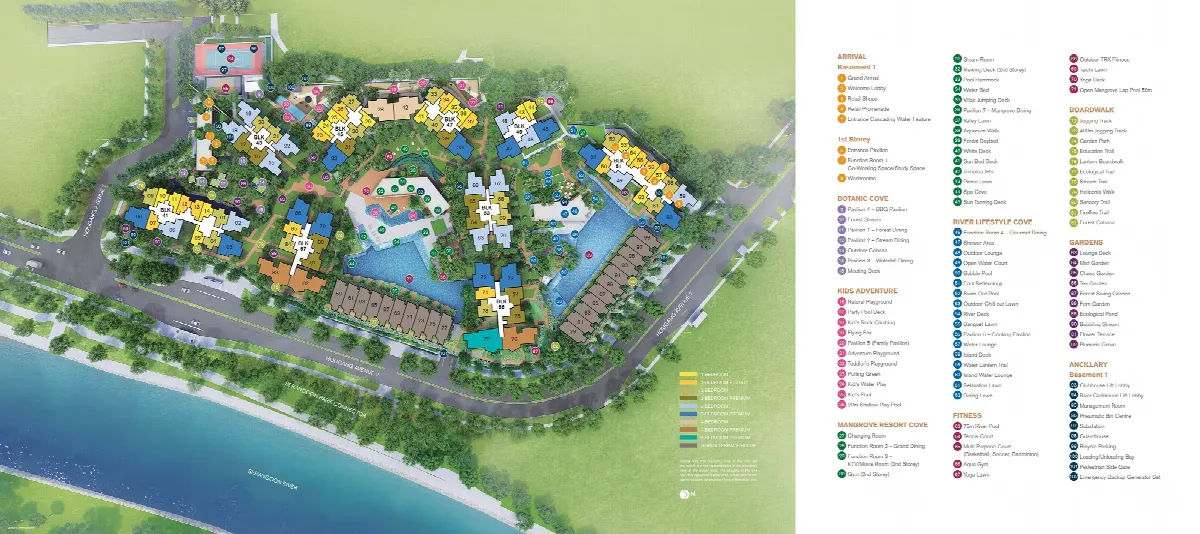 Site plan of Riverfront Residences