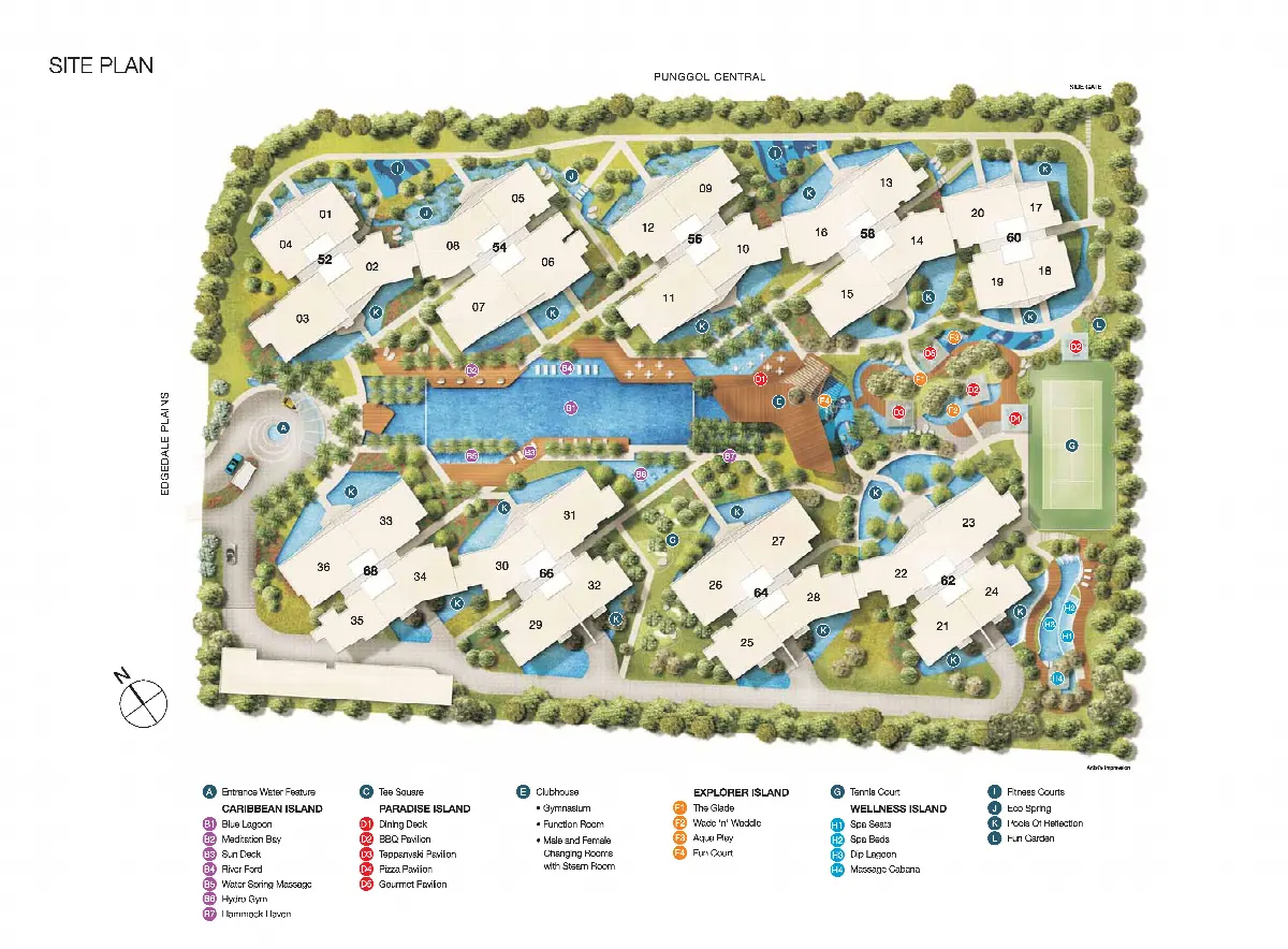 Site plan of River Isles (1 of 2)