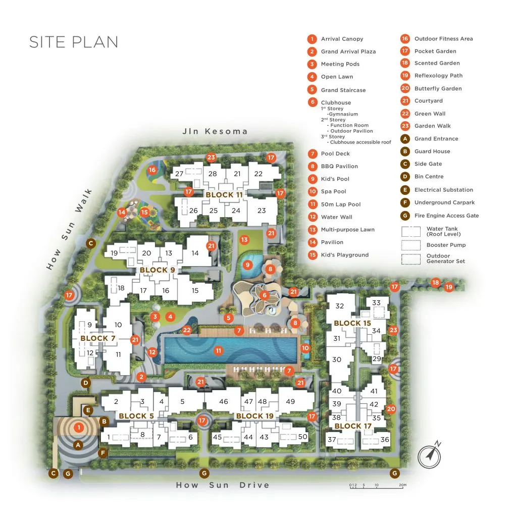 Site plan of The Gazania