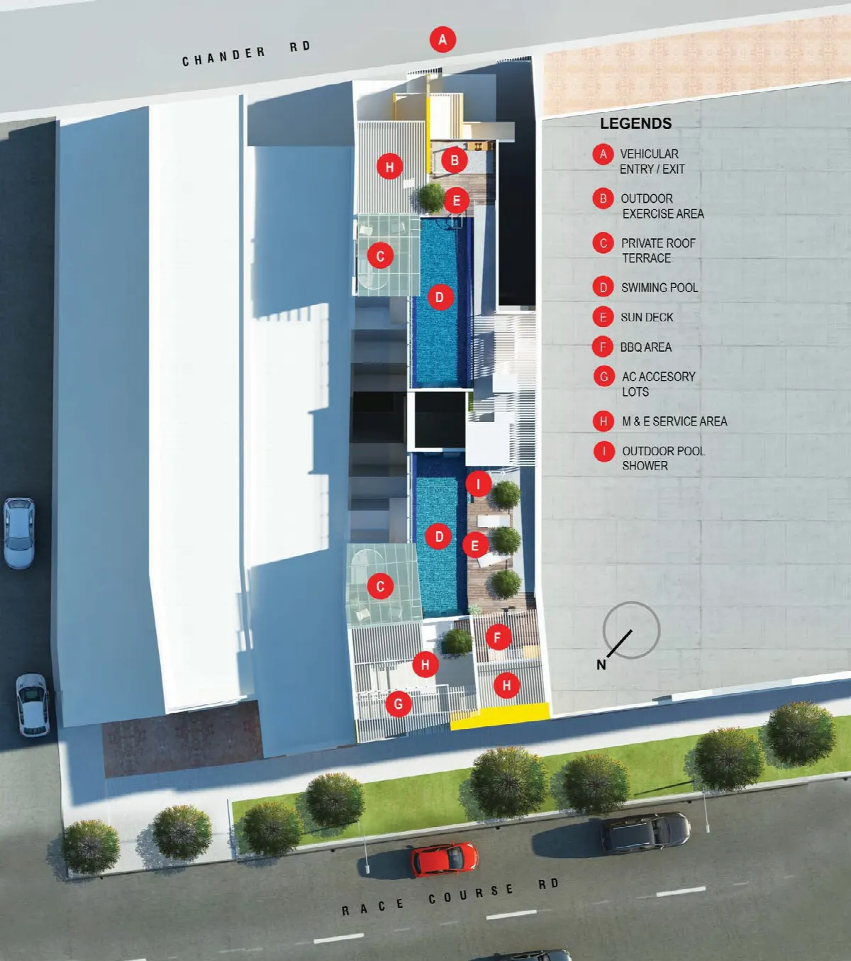Site plan of Ritz @ Farrer