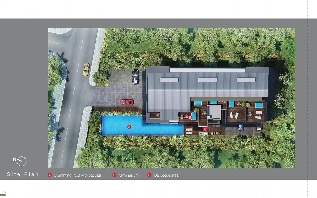 Site plan of Laverne's Loft